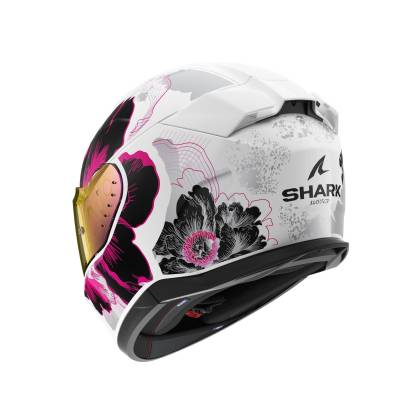 Cască Moto Integrală SHARK D-SKWAL 3 MAYFER · Alb / Roz / Negru  - 1