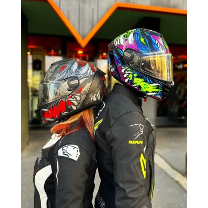 Cască Moto Integrală SHARK SPARTAN RS SHAYTAN MAT · Negru / Roșu / Gri  - 2