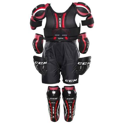 Starter Kit Hochei pe Gheată pentru Copii, Youth, CCM · Negru / Roșu  - 0