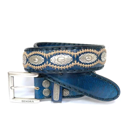 Curea din Piele SENDRA BOOTS 7606 DENVER AZUL 