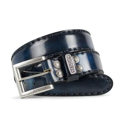 Curea din Piele Naturală SENDRA BOOTS 8563 DENVER AZUL 