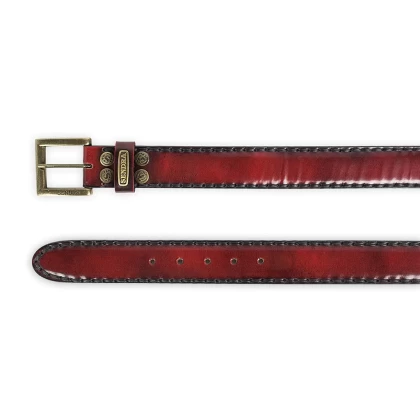 Curea din Piele Naturală SENDRA BOOTS 8563 FLORA ROJO ORO VIEJO · Roșu  - 2