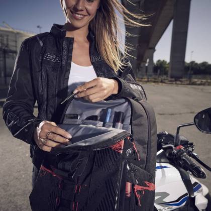 Rucsac Moto BAGSTER STREAM XSD288 30L · Negru / Gri  - 5