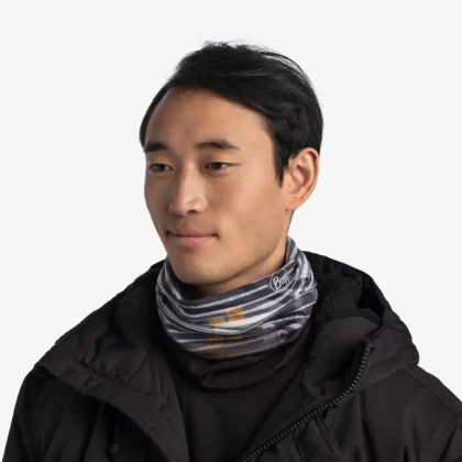 Bandană Tubulară Multifunctională BUFF ORIGINAL WINDPROOF XIDO GREY · Gri / Negru  - 2