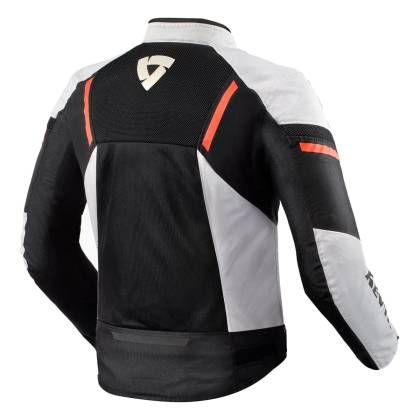 Geacă Moto de Vară din Textil REVIT GT-R AIR 3 · Negru / Alb / Roșu  - 1