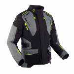 Geacă Moto Touring din Textil BERING VISION · Negru / Gri / Verde-Flou