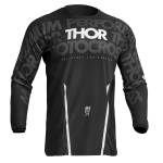 Tricou Enduro - Cross THOR PULSE MONO 2023 · Negru / Alb