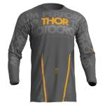 Tricou Enduro - Cross THOR PULSE MONO 2023 · Gri / Galben