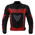 Geacă Moto de Vară din Textil SIXGEAR COOLER · Negru / Roșu