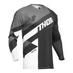 Tricou Enduro - Cross THOR SECTOR CHECKER 2024 · Negru / Gri
