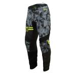Pantaloni Enduro - Cross THOR SECTOR DIGI CAMO 2024 · Negru / Gri / Verde-Fluo