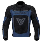 Geacă Moto de Vară din Textil SIXGEAR COOLER · Negru / Albastru