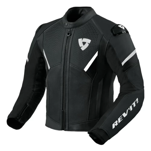 Geacă Moto din Piele și Textil REVIT MATADOR · Negru / Gri 