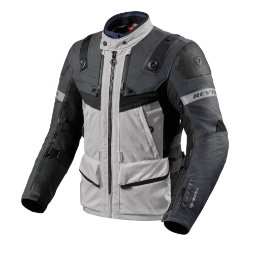 Geacă Moto din Textil GoreTex REVIT DEFENDER 3 GTX · Gri 