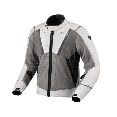 Geacă Moto de Vară din textil REVIT AIRWAVE 4 · Argintiu / Gri 
