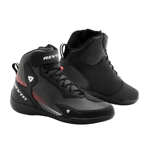 Ghete Moto din Textil REVIT G-FORCE 2 · Negru / Gri / Roșu 