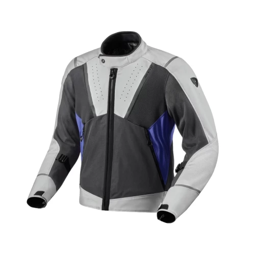 Geacă Moto de Vară din textil REVIT AIRWAVE 4 · Gri / Albastru 