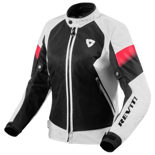 Geacă Moto Damă de Vară din Textil REVIT CONTROL AIR H2O LADIES · Alb / Negru / Roșu 