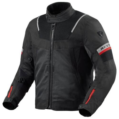 Geacă Moto Touring din Textil REVIT TORNADO 4 H2O · Negru / Gri / Roșu 