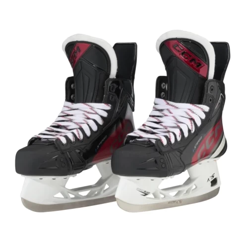 Patine Hochei Jucător, Intermediar, CCM JETSPEED FT670 Wide · Negru / Roșu 