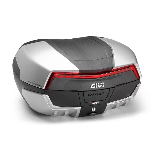 Geantă Moto Topcase GIVI V58N Maxia 5 Monokey 58L · Gri / Negru / Roșu 