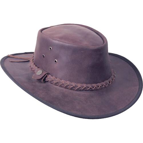 Pălărie Cowboy din Piele WILD WEST Hooley · Maro 