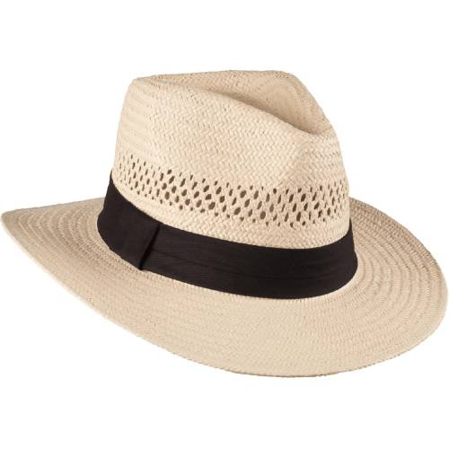 Pălărie Cowboy din Paie tip Panama WILD WEST Salerno · Alb 