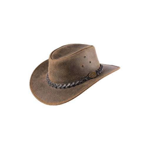 Pălărie Cowboy din Piele WILD WEST Fleetwood · Maro 