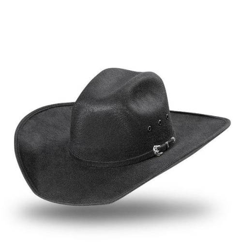 Pălărie Cowboy din Lână WILD WEST Larry · Negru 