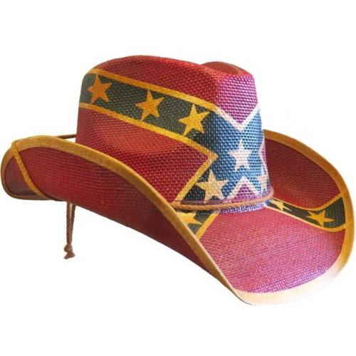 Pălărie Cowboy din Paie WILD WEST SH24439 · Negru / Roșu / Galben 