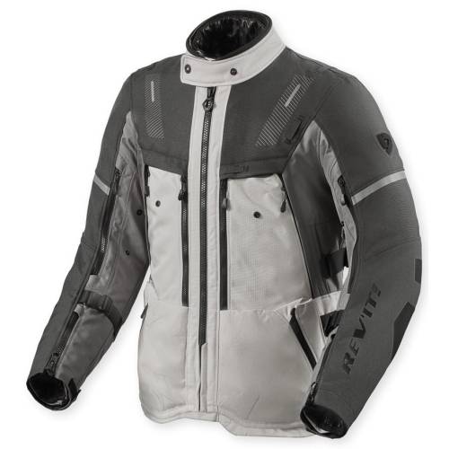 Geacă Moto Touring din Textil REVIT SAND 5 H2O · Argintiu / Antracit 