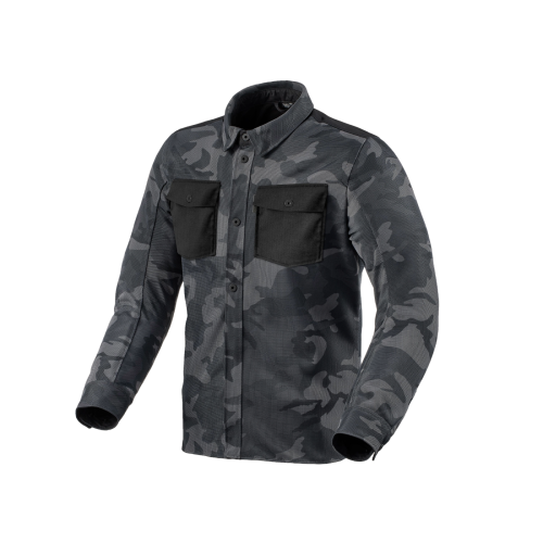 Cămașă Moto cu Protecții REVIT TRACER AIR 2 Camo · Gri 