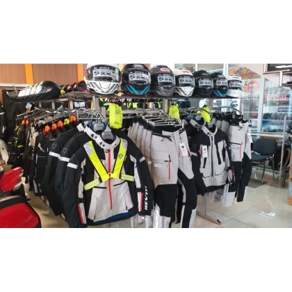 Geacă Moto Touring din Textil REVIT SAND 4 H2O · Gri / Negru  - 5