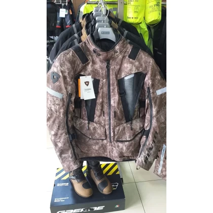 Geacă Moto Touring din Textil REVIT SAND 4 H2O · Maro / Gri  - 8