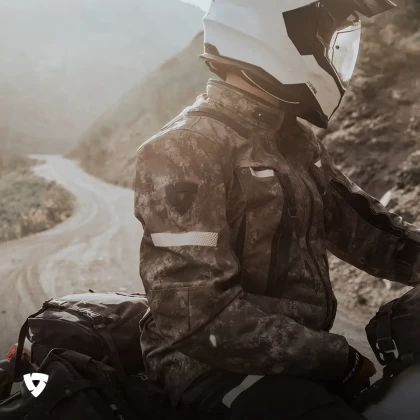 Geacă Moto Touring din Textil REVIT SAND 4 H2O · Maro / Gri  - 2