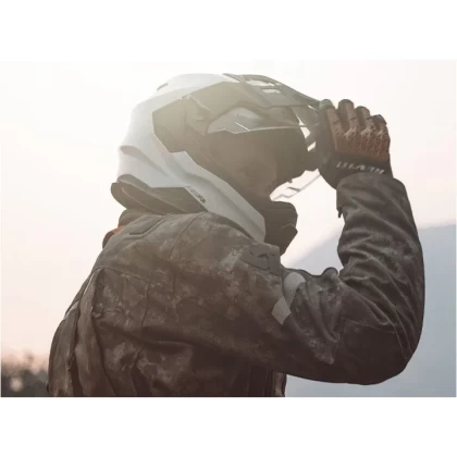 Mănuși Moto de Vară din Piele Naturală REVIT SAND 4 · Gri / Negru  - 2