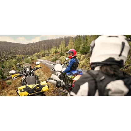 Mănuși Moto de Vară din Piele Naturală & Textil REVIT OFFTRACK 2 · Maro / Negru  - 4