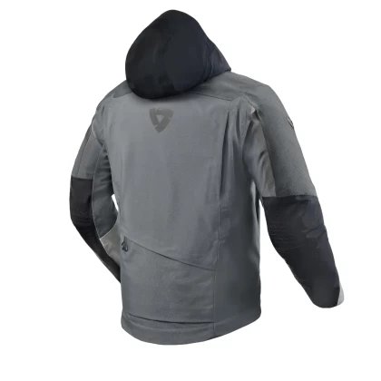 Geacă Moto din textil GoreTex REVIT STRATUM GTX · Gri / Negru / Alb  - 1