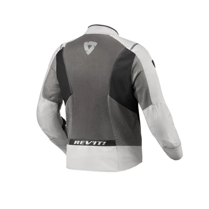 Geacă Moto de Vară din textil REVIT AIRWAVE 4 · Argintiu / Gri  - 1