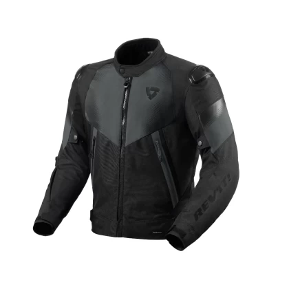 Geacă Moto de Vară din Textil REVIT CONTROL AIR H2O · Negru / Gri  - 0
