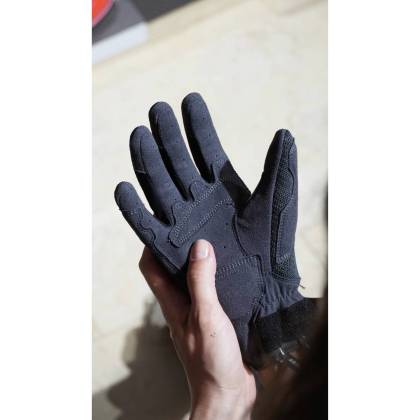 Mănuși Moto de Vară din Piele & Textil REVIT VOLCANO · Negru / Galben-Fluo  - 6