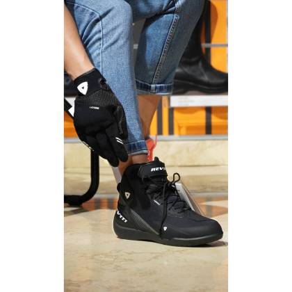 Mănuși Moto Damă de Vară din Textil REVIT ENDO LADIES · Negru / Alb  - 7