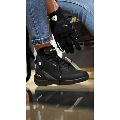 Mănuși Moto Damă de Vară din Textil REVIT ENDO LADIES · Negru / Alb  - 5