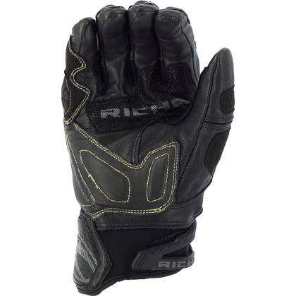 Mănuși Moto din Piele Perforată și Textil RICHA STEALTH · Negru  - 3