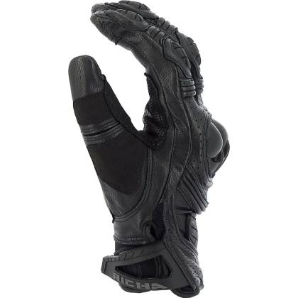 Mănuși Moto din Piele Perforată și Textil RICHA STEALTH · Negru  - 2