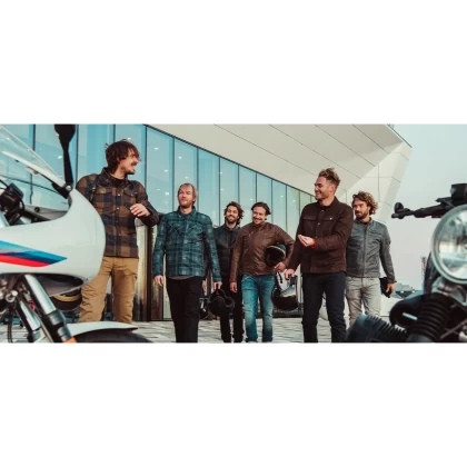 Cămașă Moto cu Protecții REVIT BISON 2 H2O · Albastru  - 2