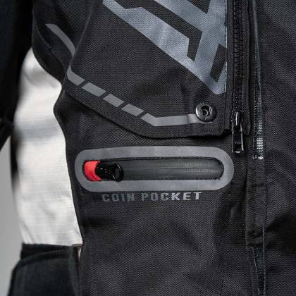 Geacă Moto din Textil SIXGEAR NOVUS · Negru / Alb / Roșu  - 7