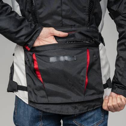 Geacă Moto din Textil SIXGEAR NOVUS · Negru / Alb / Roșu  - 9
