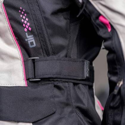 Geacă Moto Damă din Textil SIXGEAR MIA · Gri / Negru / Roz  - 9