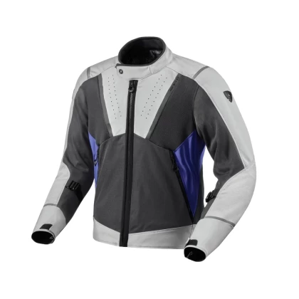 Geacă Moto de Vară din textil REVIT AIRWAVE 4 · Gri / Albastru  - 0